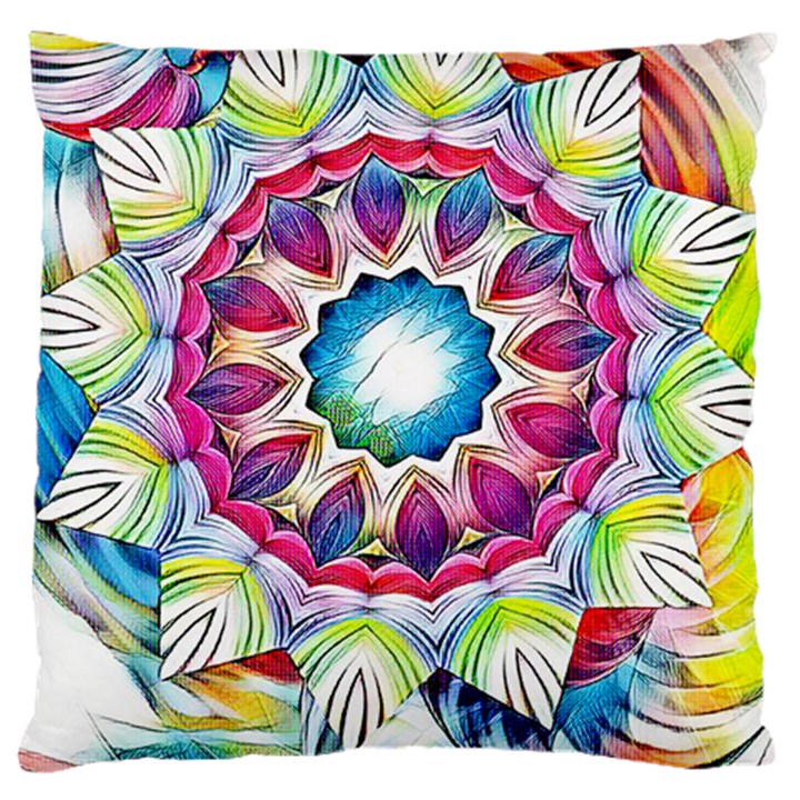 Sunshine Feeling Mandala Large Cushion Case (Two Sides)