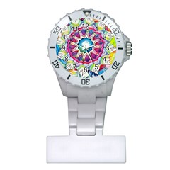 Sunshine Feeling Mandala Plastic Nurses Watch