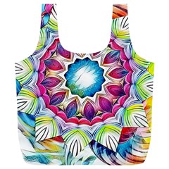 Sunshine Feeling Mandala Full Print Recycle Bags (l)  by designworld65