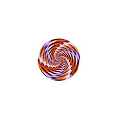 Woven Colorful Waves 1  Mini Buttons by designworld65