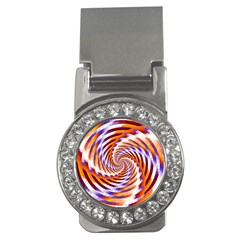 Woven Colorful Waves Money Clips (cz)  by designworld65