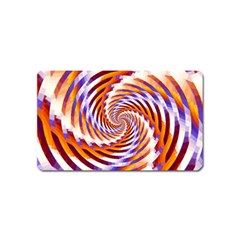 Woven Colorful Waves Magnet (name Card) by designworld65