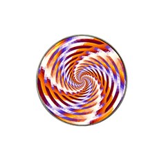 Woven Colorful Waves Hat Clip Ball Marker by designworld65