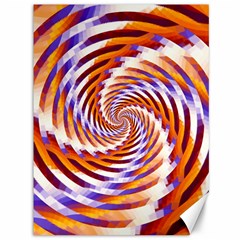 Woven Colorful Waves Canvas 36  X 48   by designworld65