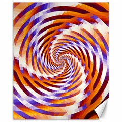 Woven Colorful Waves Canvas 11  X 14   by designworld65