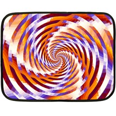 Woven Colorful Waves Fleece Blanket (mini) by designworld65