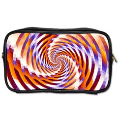 Woven Colorful Waves Toiletries Bags by designworld65