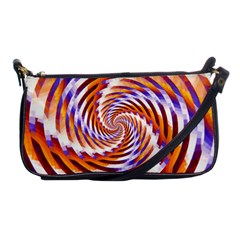 Woven Colorful Waves Shoulder Clutch Bags by designworld65