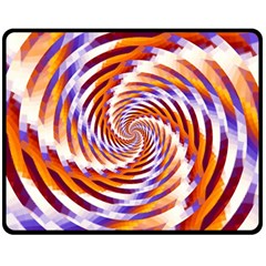 Woven Colorful Waves Fleece Blanket (medium)  by designworld65