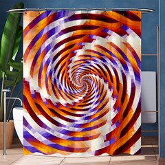 Woven Colorful Waves Shower Curtain 60  X 72  (medium)  by designworld65