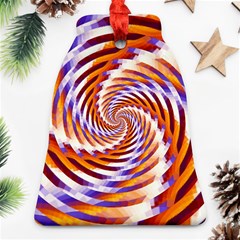 Woven Colorful Waves Ornament (bell)