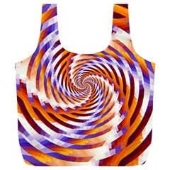 Woven Colorful Waves Full Print Recycle Bags (l)  by designworld65