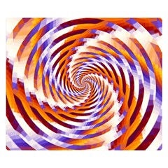 Woven Colorful Waves Double Sided Flano Blanket (small) 