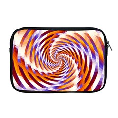 Woven Colorful Waves Apple Macbook Pro 17  Zipper Case by designworld65