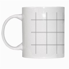 Pie Cooling On The Window Pane Pattern White Mugs by emilyzragz