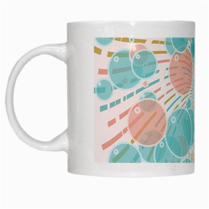 Bubbles White Mugs