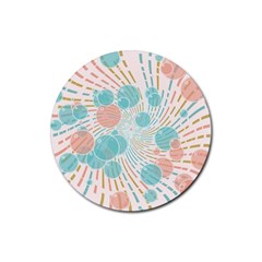 Bubbles Rubber Round Coaster (4 Pack)  by linceazul