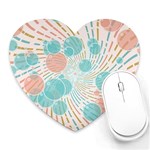 Bubbles Heart Mousepads Front