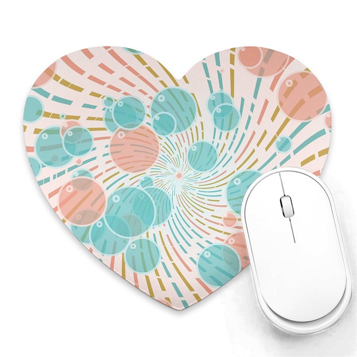 Bubbles Heart Mousepads