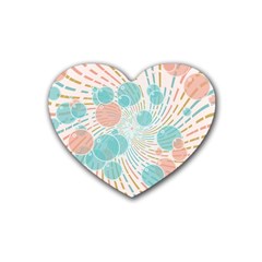 Bubbles Heart Coaster (4 Pack)  by linceazul