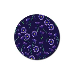 Floral Rubber Coaster (round) 