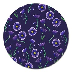 Floral Magnet 5  (round)