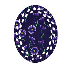 Floral Oval Filigree Ornament (two Sides)