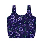 Floral Full Print Recycle Bags (M)  Front