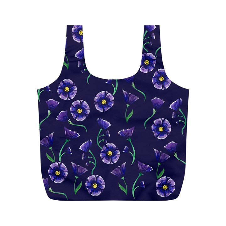 Floral Full Print Recycle Bags (M) 