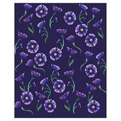 Floral Violet Purple Drawstring Bag (small) by BubbSnugg