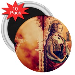 Fantasy Art Painting Magic Woman  3  Magnets (10 Pack)  by paulaoliveiradesign