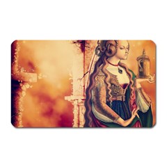 Fantasy Art Painting Magic Woman  Magnet (rectangular) by paulaoliveiradesign