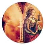 Fantasy Art Painting Magic Woman  Magnet 5  (Round) Front