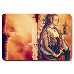 Fantasy Art Painting Magic Woman  Large Doormat 