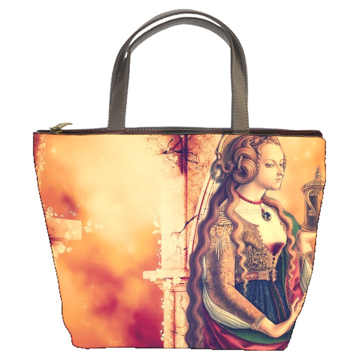 Fantasy Art Painting Magic Woman  Bucket Bags