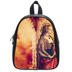 Fantasy Art Painting Magic Woman  School Bag (small) by paulaoliveiradesign