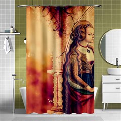 Fantasy Art Painting Magic Woman  Shower Curtain 48  X 72  (small)  by paulaoliveiradesign