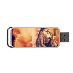 Fantasy Art Painting Magic Woman  Portable Usb Flash (two Sides)