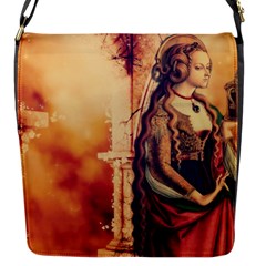 Fantasy Art Painting Magic Woman  Flap Messenger Bag (s) by paulaoliveiradesign