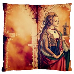 Fantasy Art Painting Magic Woman  Standard Flano Cushion Case (two Sides) by paulaoliveiradesign