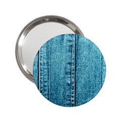 Denim Jeans Fabric Texture 2 25  Handbag Mirrors