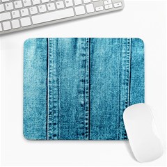 Denim Jeans Fabric Texture Large Mousepads by paulaoliveiradesign