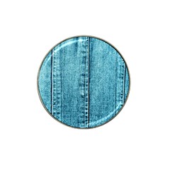 Denim Jeans Fabric Texture Hat Clip Ball Marker by paulaoliveiradesign