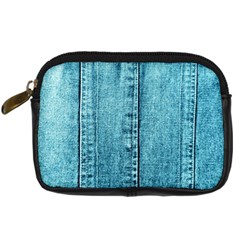 Denim Jeans Fabric Texture Digital Camera Cases by paulaoliveiradesign