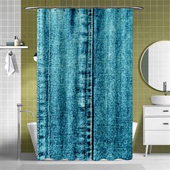 Denim Jeans Fabric Texture Shower Curtain 48  X 72  (small)  by paulaoliveiradesign