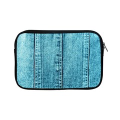 Denim Jeans Fabric Texture Apple Ipad Mini Zipper Cases by paulaoliveiradesign