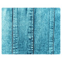 Denim Jeans Fabric Texture Double Sided Flano Blanket (medium)  by paulaoliveiradesign