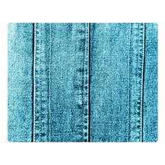 Denim Jeans Fabric Texture Double Sided Flano Blanket (large)  by paulaoliveiradesign