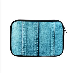 Denim Jeans Fabric Texture Apple Macbook Pro 15  Zipper Case by paulaoliveiradesign