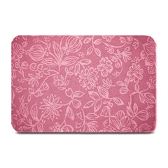 Floral Rose Flower Embroidery Pattern Plate Mats by paulaoliveiradesign